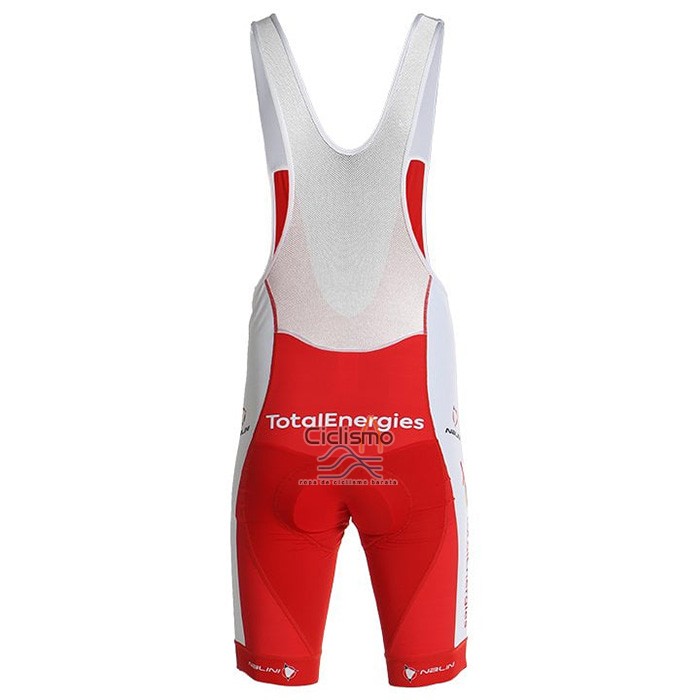 Direct Energie Ropa Ciclismo Culotte Corto 2021 Hombre Mangas Cortas Blanco Rojo AMarillo Azul